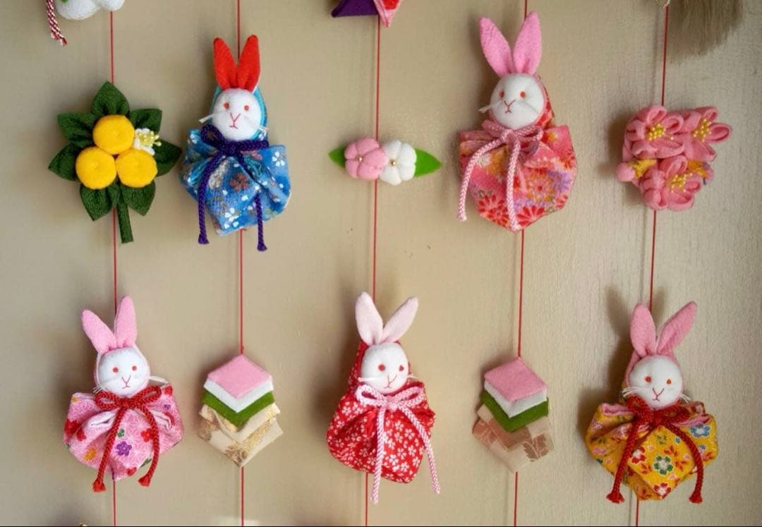 ひな祭り用つるし雛(2026-2うさぎ)