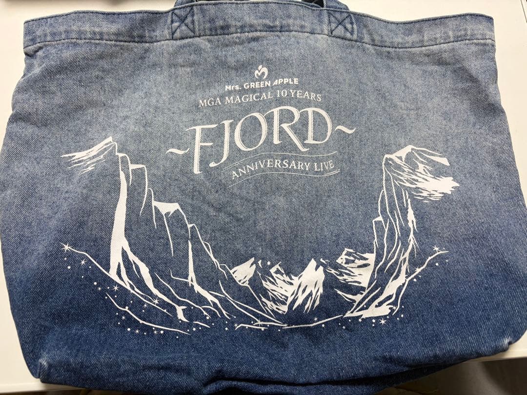 FJORDデニムトートバッグ ミセスグリーンアップル