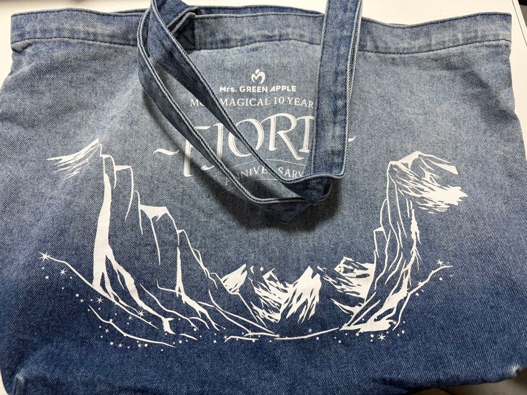 FJORDデニムトートバッグ ミセスグリーンアップル