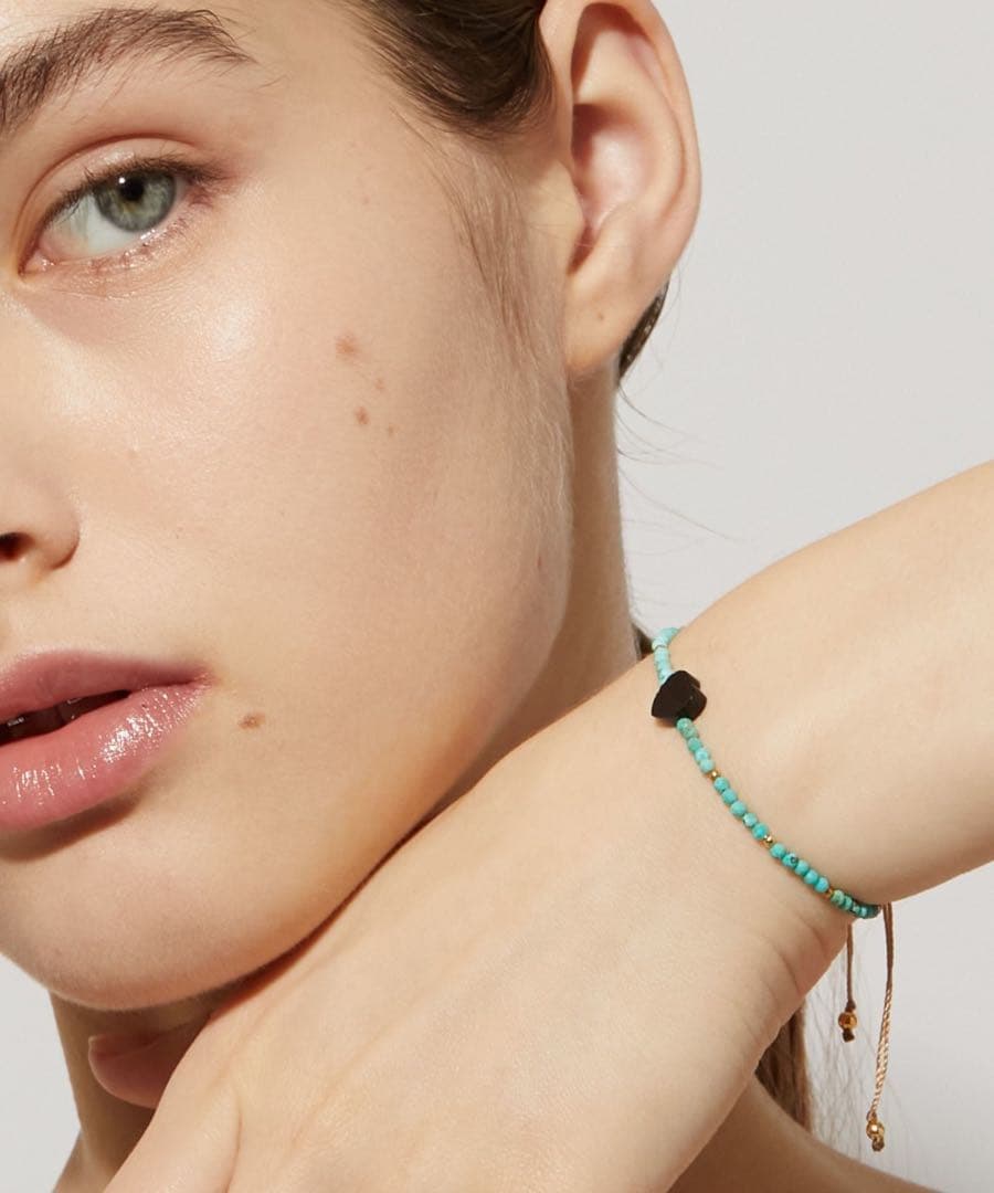 アルティーダウード ハート　ターコイズ　ルビー　オニキス　ブレスレット