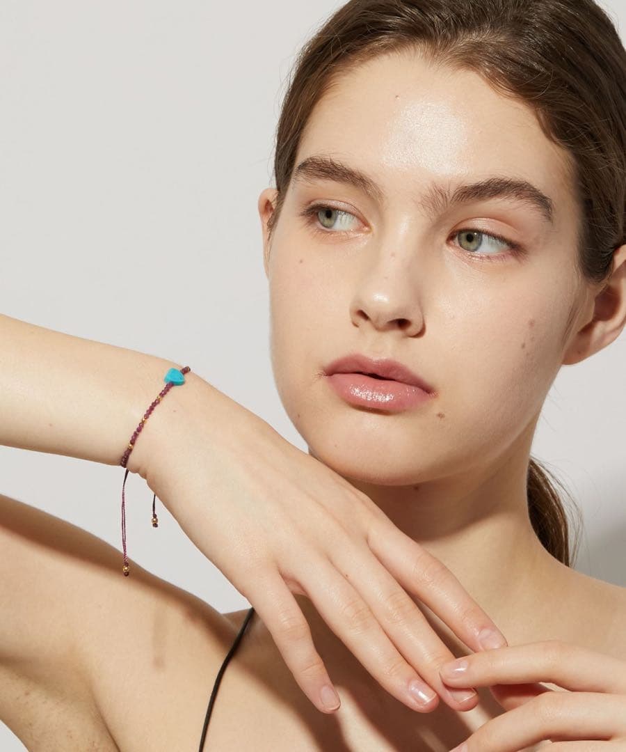 アルティーダウード ハート　ターコイズ　ルビー　オニキス　ブレスレット