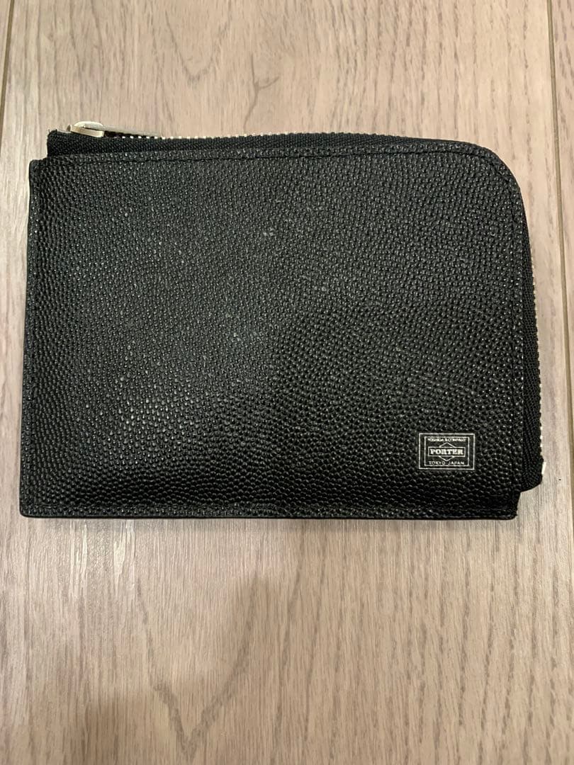 【最終お値下げ:ほぼ未使用】PORTER ABLE エイブル　黒　L字 財布