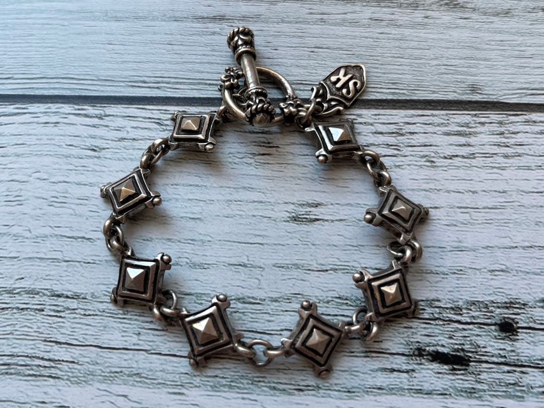 希少　スターナイツ　8リンク　Tバー　ブレスレット　シルバー925