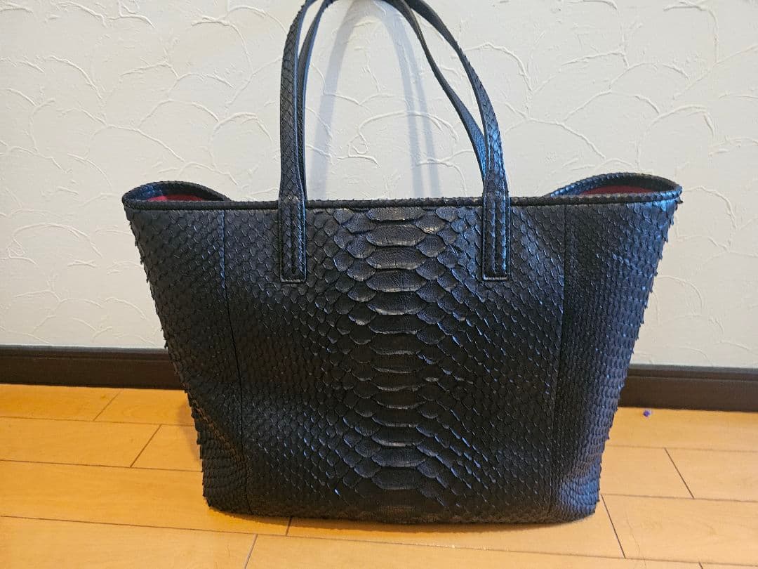 [池田工芸」幻の超巨大ダイヤモンドバイソンで仕立てるビッグパイソン トートバック