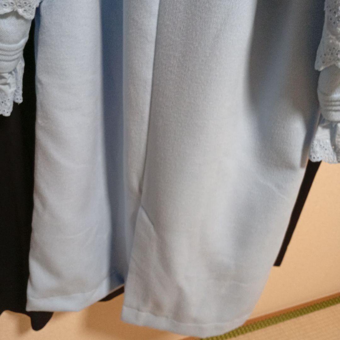 BIG COLLAR FRILL コート　Candy Stripper