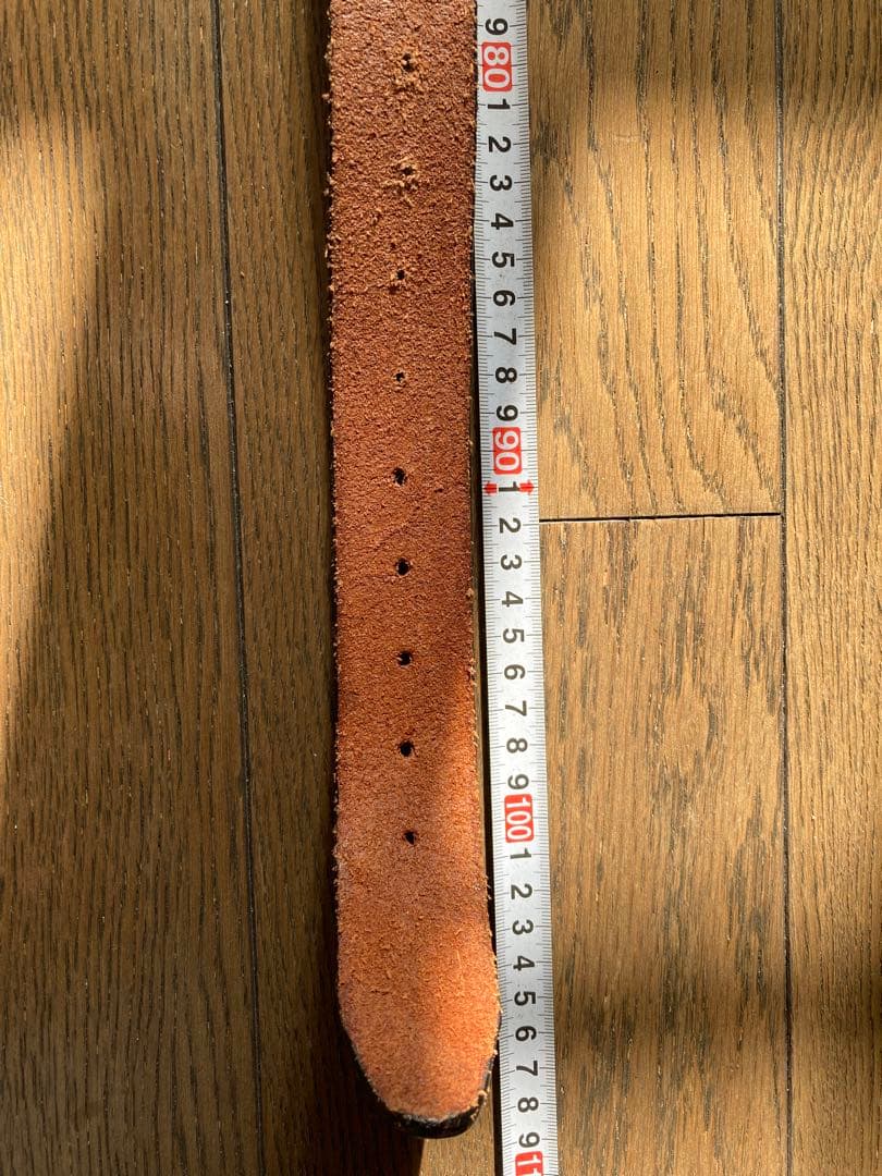 【一点物]MEXICO革ベルト38 ハンドメイド