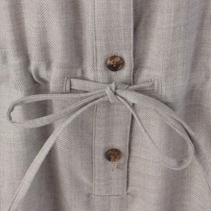 専用☆ebureエブールウールサキソニーシャツコンビネゾンオールインワン