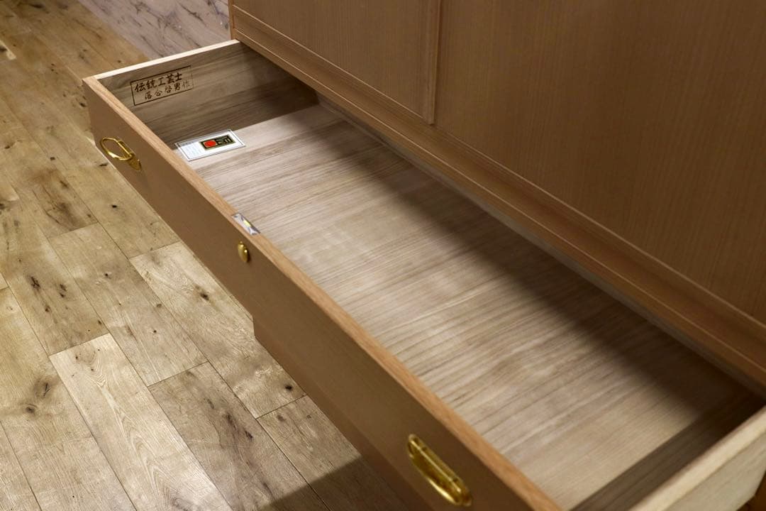 GMHK603○紀州箪笥 伝統工芸士 落合啓男 和箪笥 桐箪笥 最高級 和家具