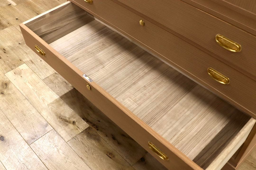 GMHK603○紀州箪笥 伝統工芸士 落合啓男 和箪笥 桐箪笥 最高級 和家具