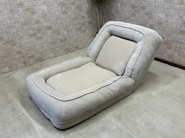 ソファ　１人掛け　ソファーベッド　座椅子　ベージュ　新品