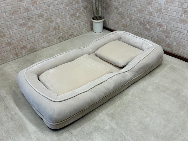 ソファ　１人掛け　ソファーベッド　座椅子　ベージュ　新品