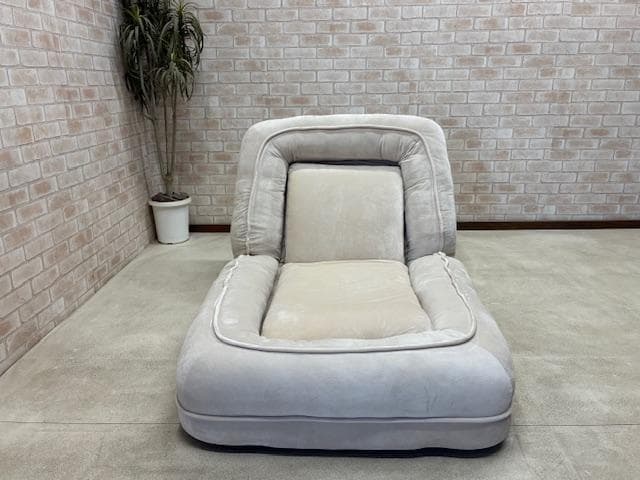 ソファ　１人掛け　ソファーベッド　座椅子　ベージュ　新品