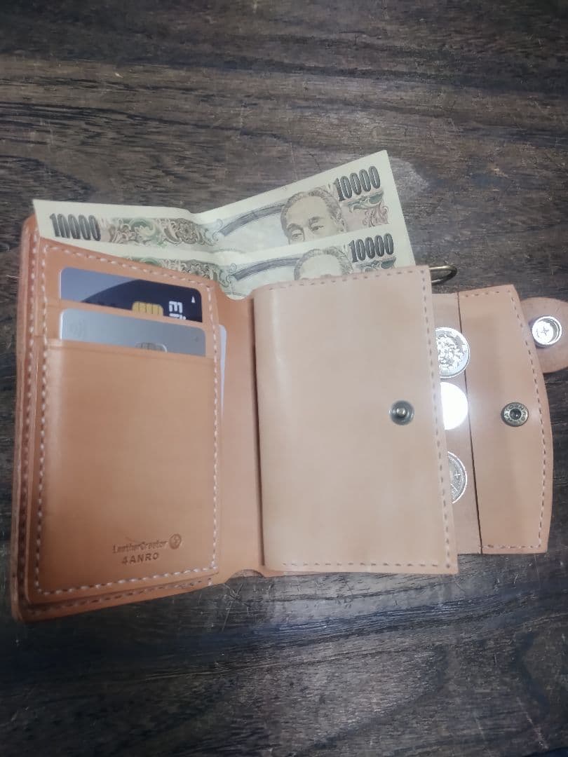Middle Leather Wallet ミドルウォレット・ザ・ホックタイプ