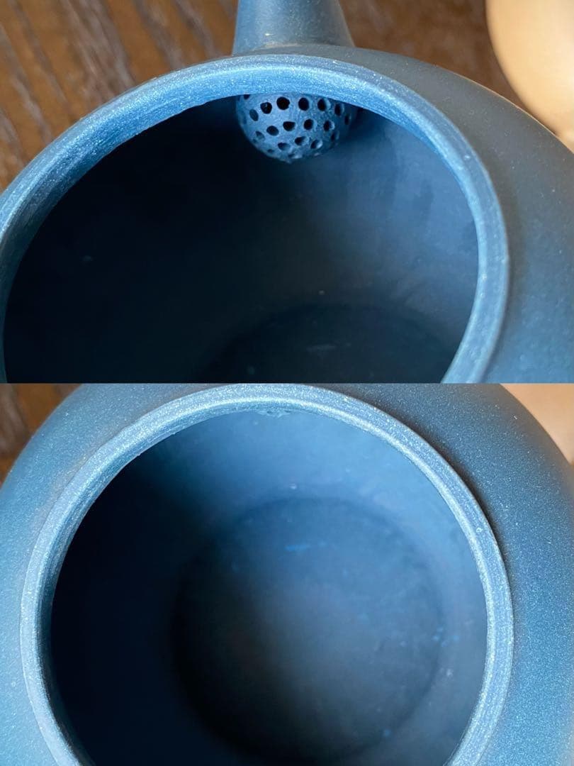 中国宜興紫砂茶壺中国古玩　希少品　周健栄作家作品　煎茶茶道具水平急須3色セット