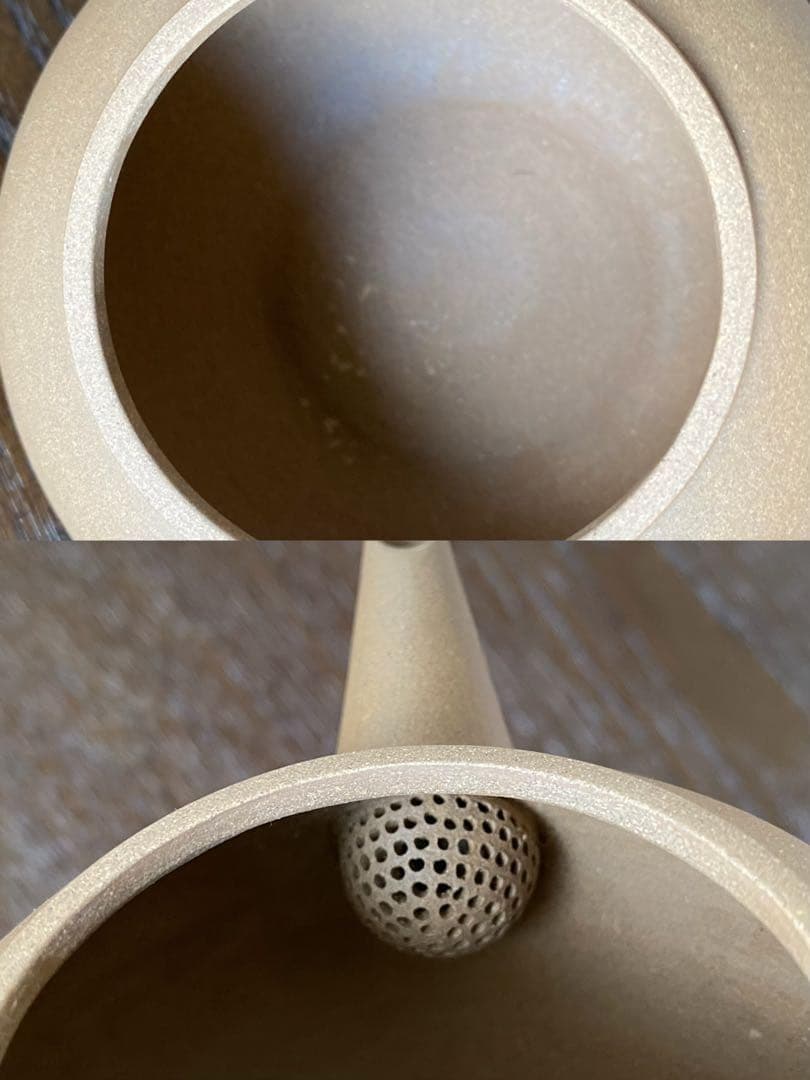 中国宜興紫砂茶壺中国古玩　希少品　周健栄作家作品　煎茶茶道具水平急須3色セット