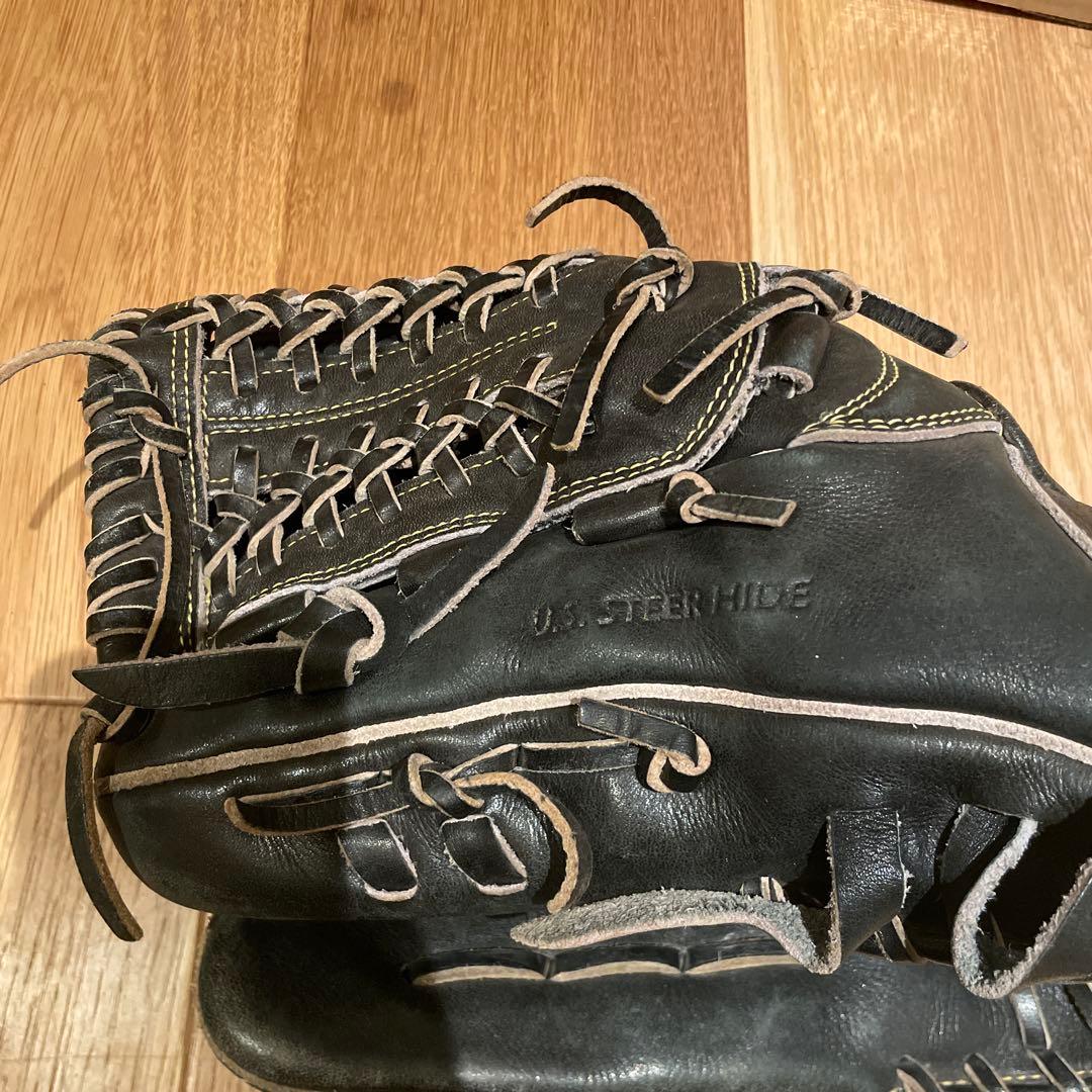 硬式野球　グラブ　左　ワールドペガサス　黒　美品