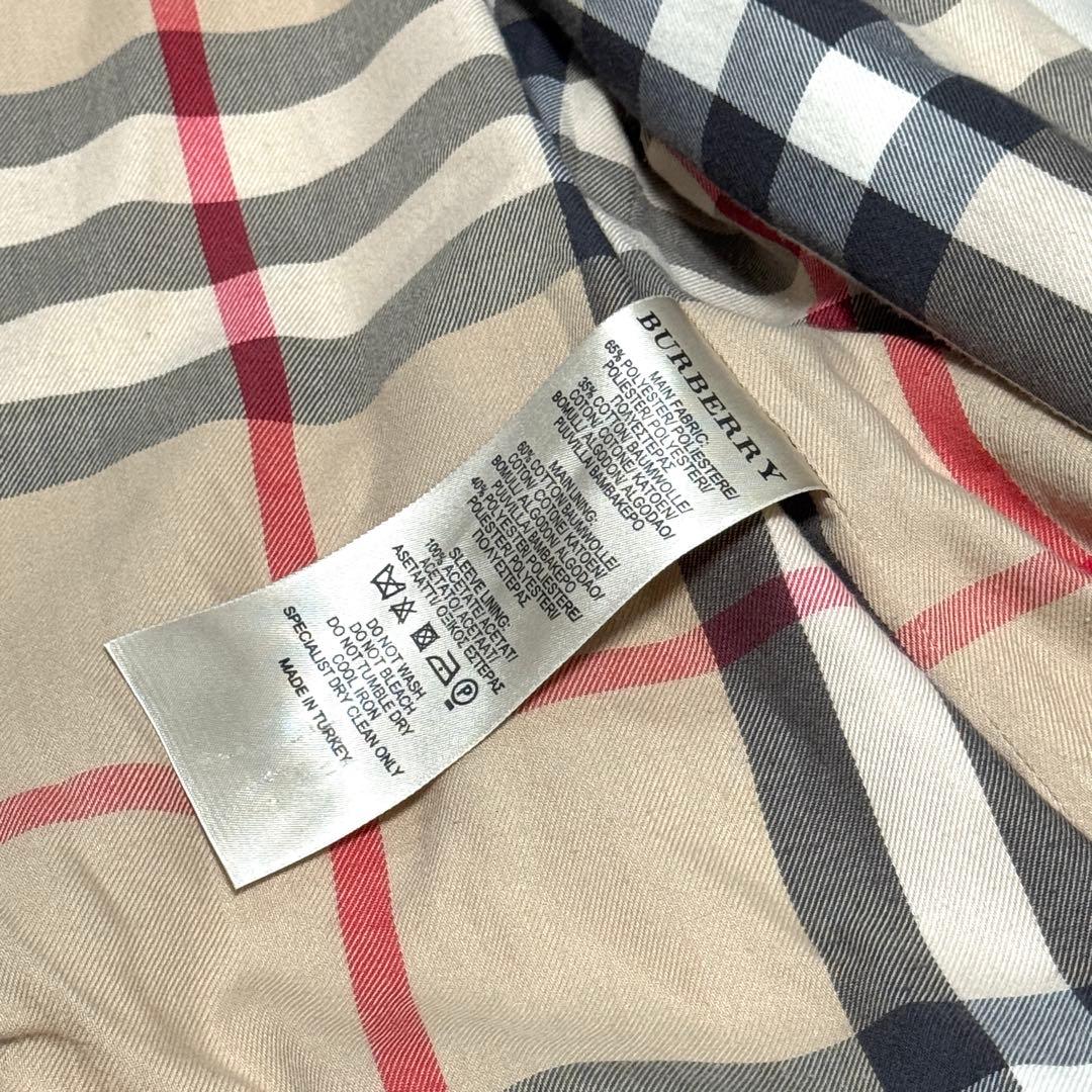 最高級　バーバリーロンドン　トレンチコート　メガチェック　ノバチェック　ベルト