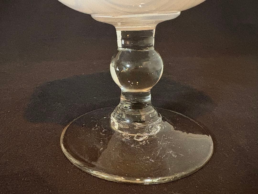 大きい氷コップ　和ガラス 大正ガラス　ウランガラス　 アンティーク 大正ロマン