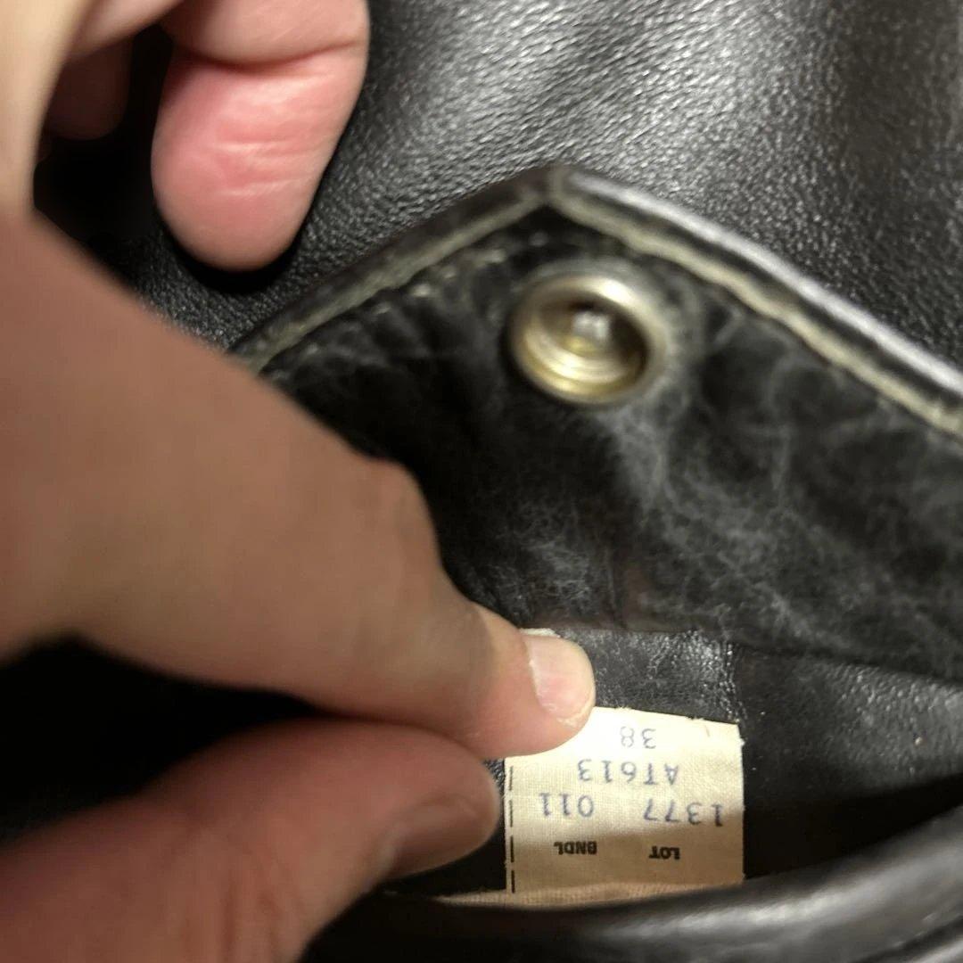 7*0様 schottレザーライダース618カスタムモヒカン小川牛タグワンスター