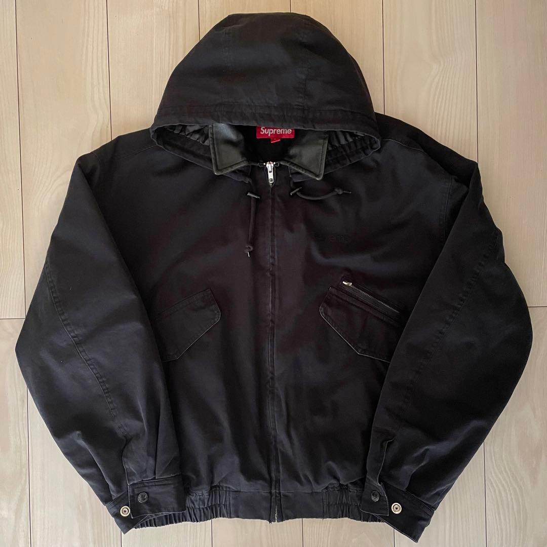 ジャケット・アウター supreme leather collar utility jacket M
