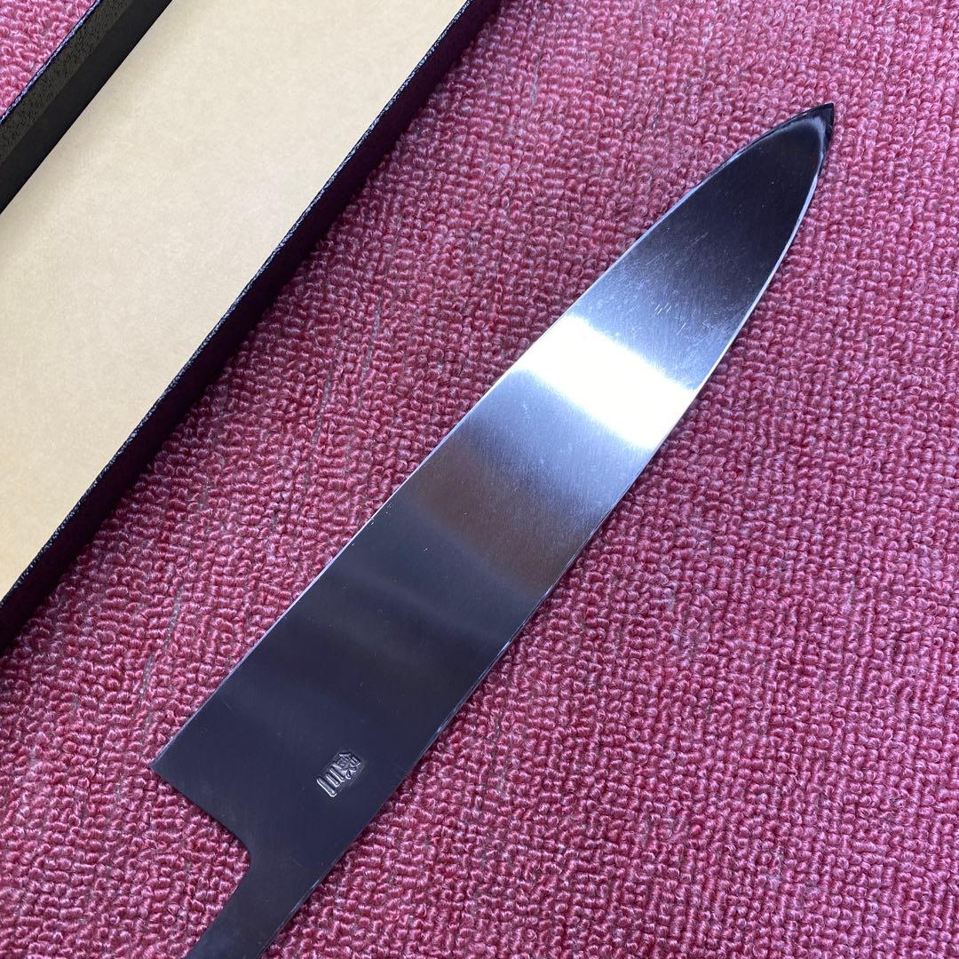 銀三　片刃牛刀　240㎜ 8寸 柄無し