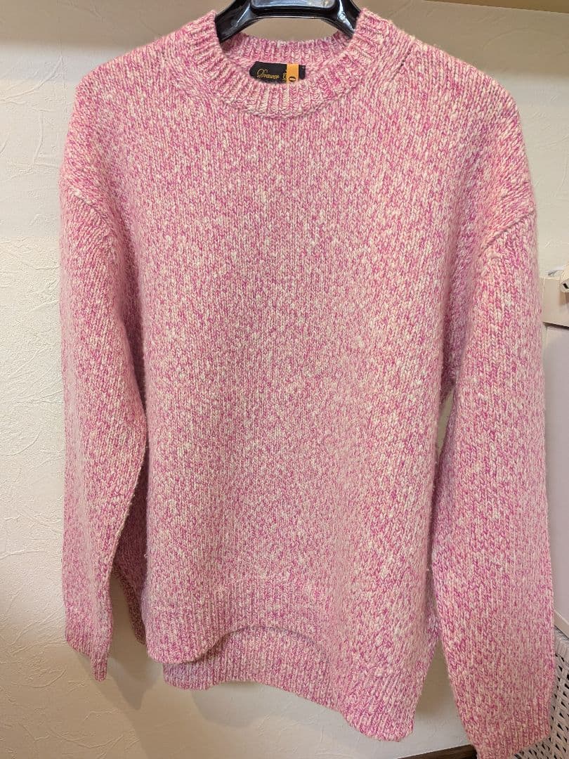 ピンク系 ニットセーター クルーネック