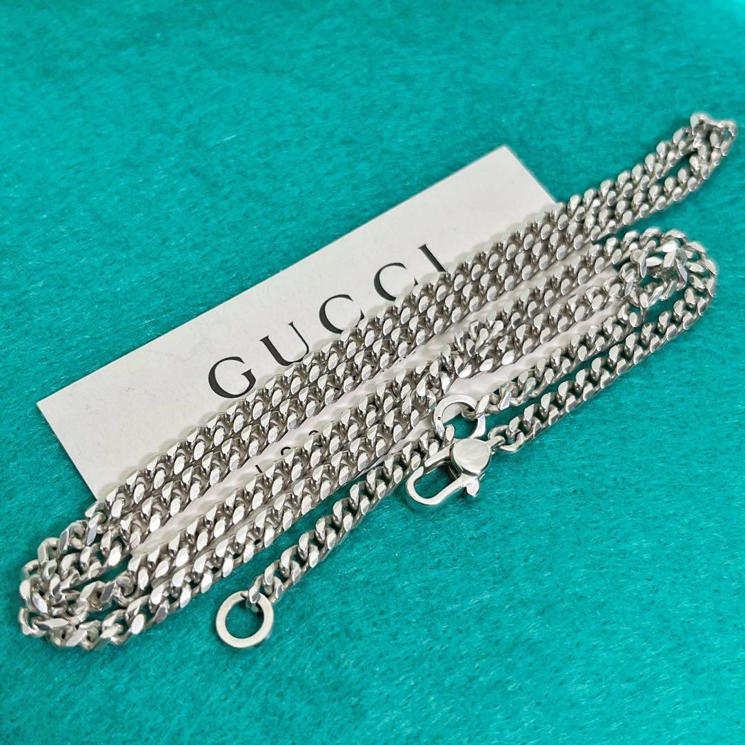 美品‼️GUCCI 3ミリ　中太喜平チェーンネックレス