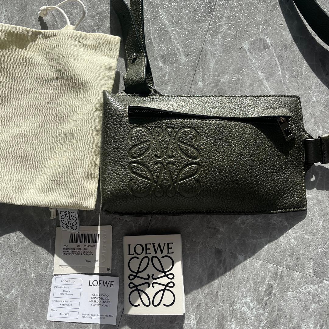 LOEWE ロエベ バーティカルTポケット ショルダーバッグ