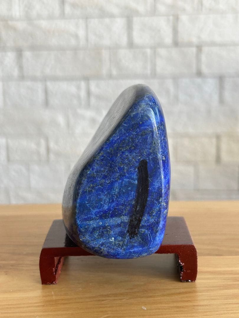 ラピスラズリ　磨き石　原石　491g