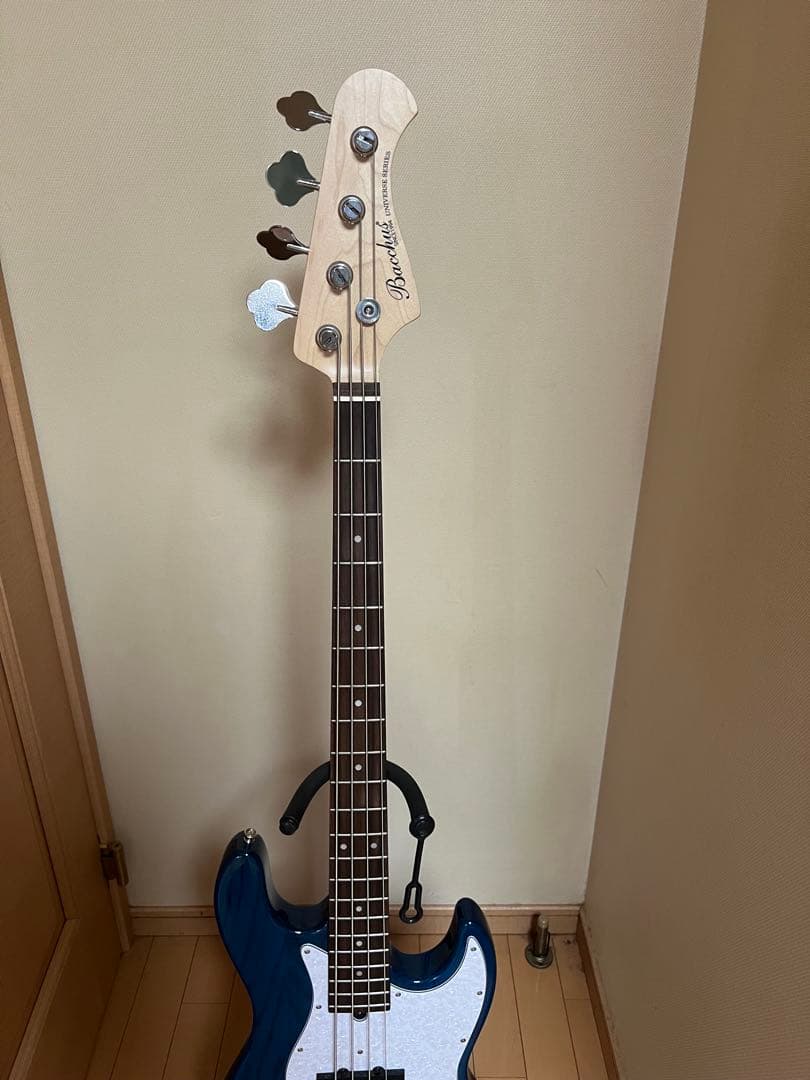 Bacchus WJB-500Rエレキベース 青 アッシュボディ