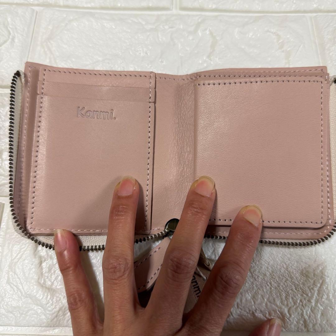 【新品未使用】kanmiカンミ⭐︎suama ショートウォレット　ピンク