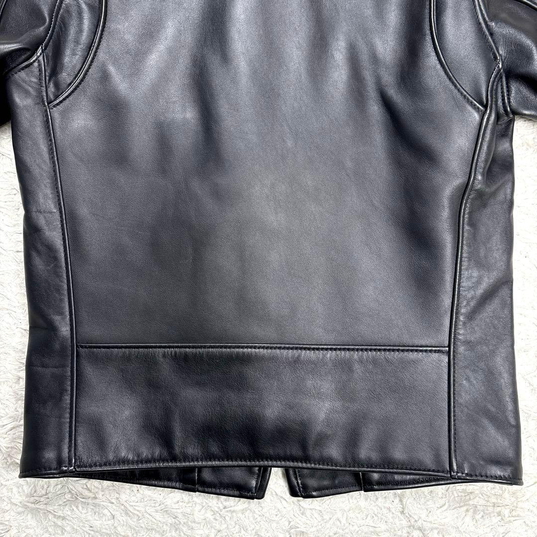 ✨美品・641XX✨ショット　シングル　ライダースジャケット　ブラック　7009