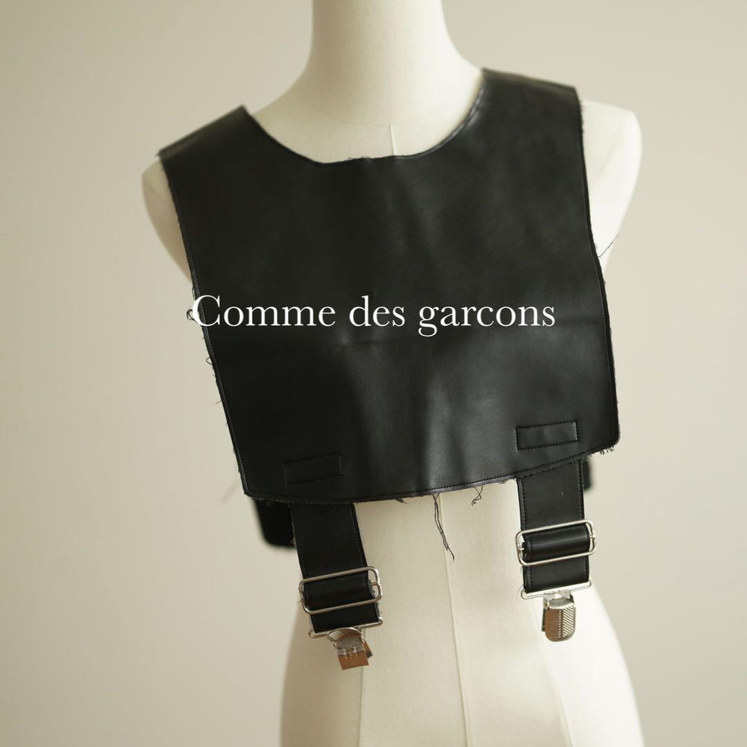 ブラック コムデギャルソン サスペンダー ベスト