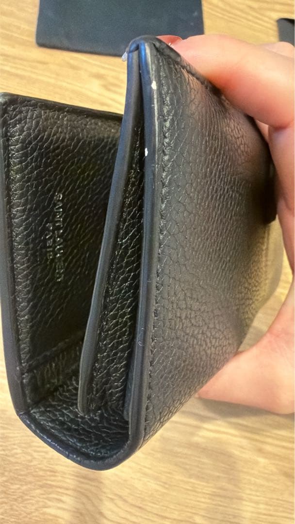 【SAINT LAURENT】ブラック長財布　カードケース付き