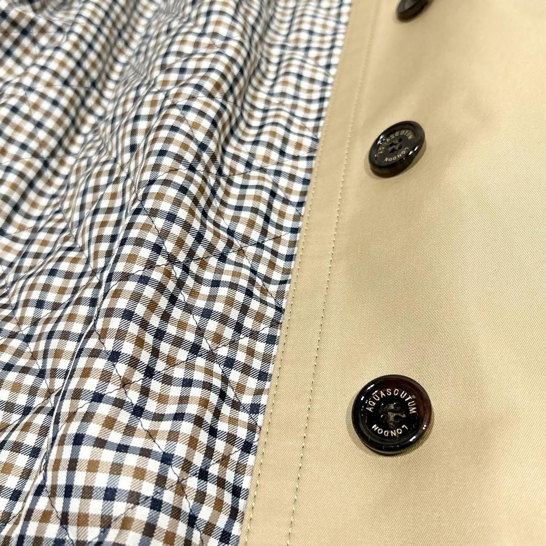 新品タグ付き✨　超希少✨　アクアスキュータム　現行　ステンカラー　コート　10