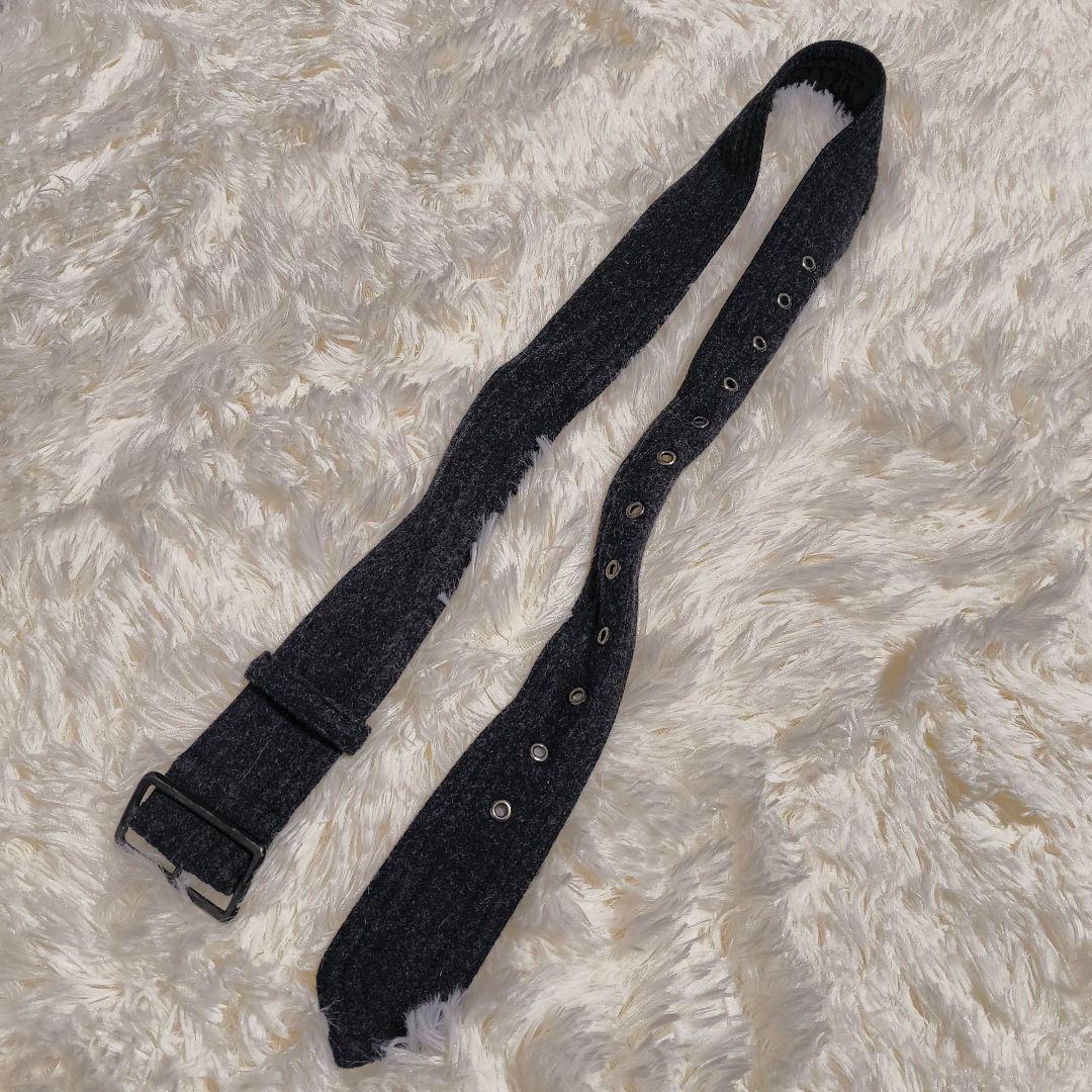 美品✨バッファローボブズ トレンチコート ウールメルトン レザー ベルト 黒 S