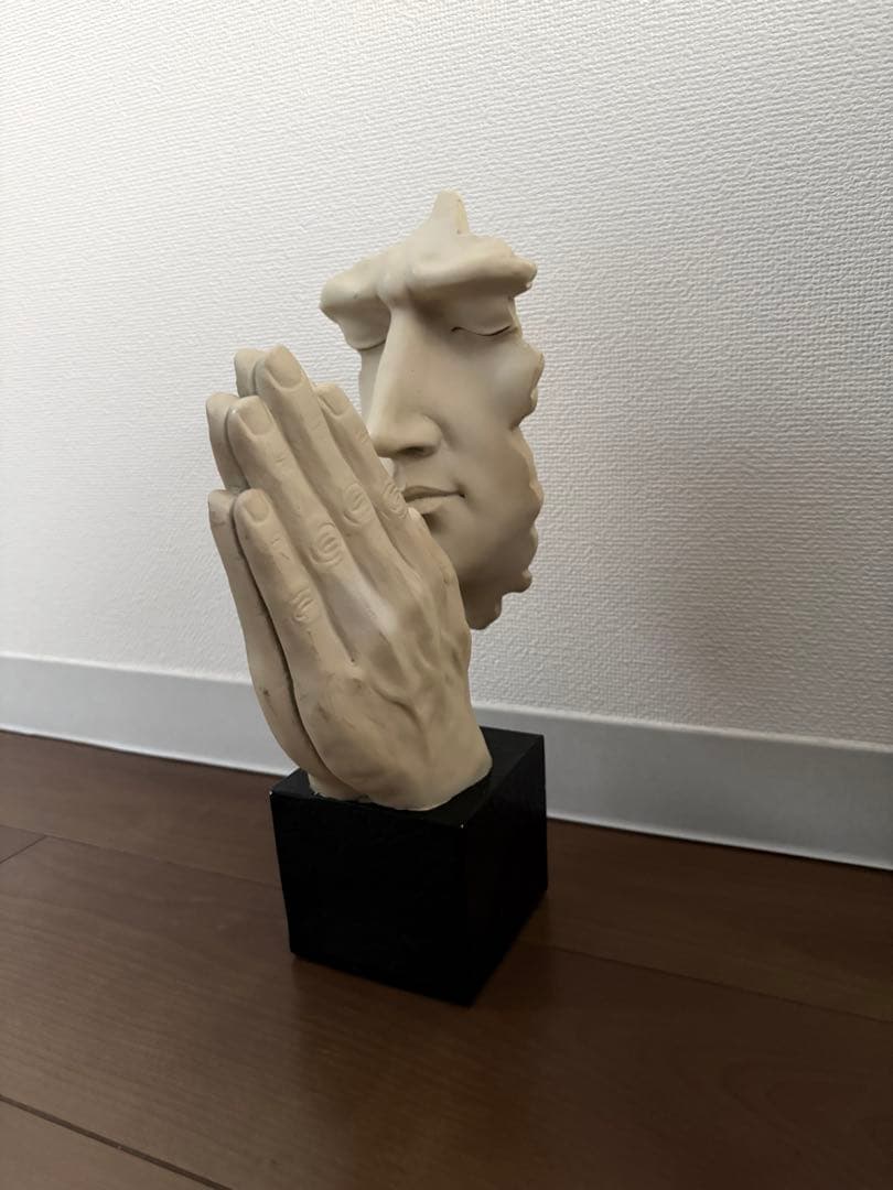 や*4様 モダンアート 手と顔の陶器彫刻