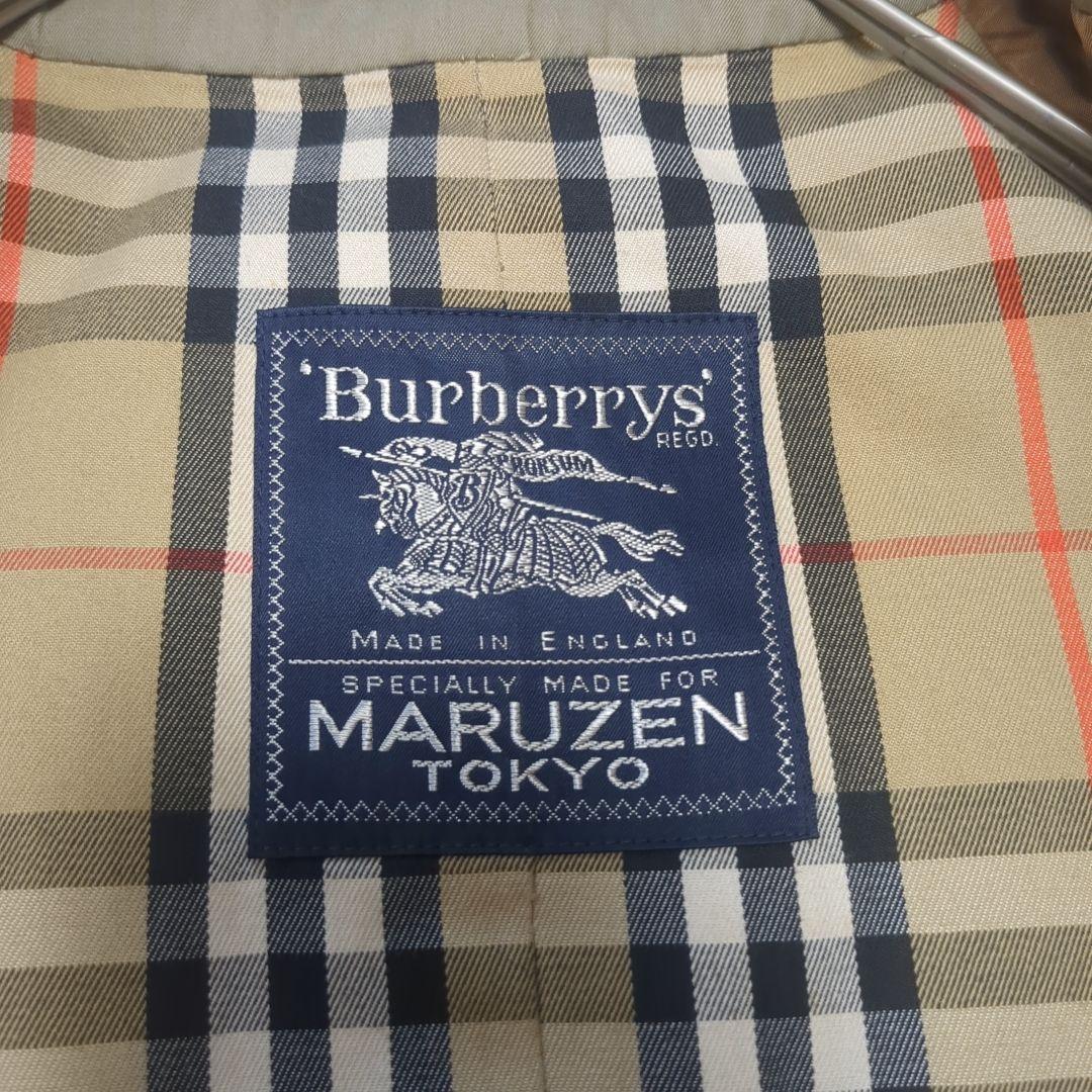 【美品】バーバリー　マキシ丈　ノバチェック　トレンチコート　メンズ