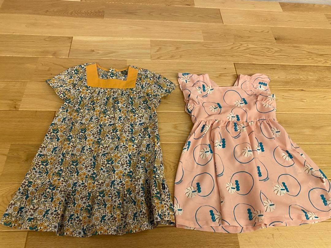 モイモルン　ワンピース100.110　カーディガン100