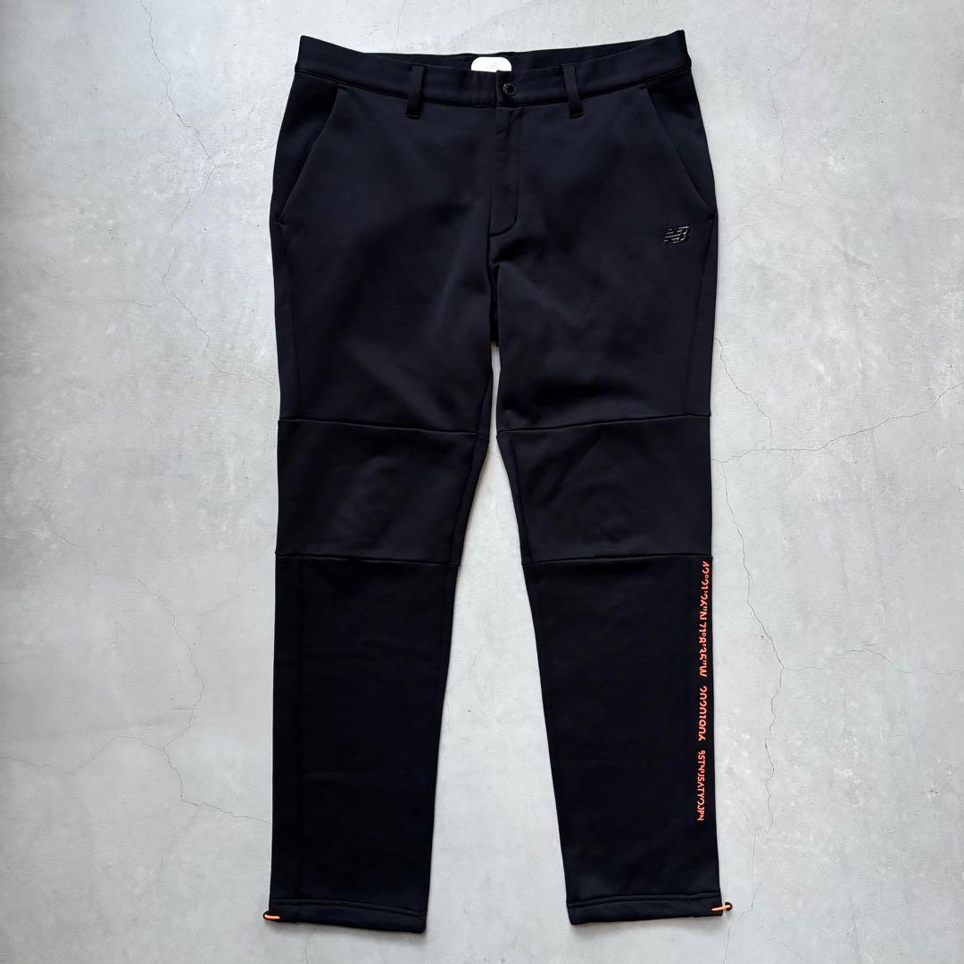 NEW BALANCE GOLF 裏起毛ストレッチパンツ 裾ドローコード ロゴ