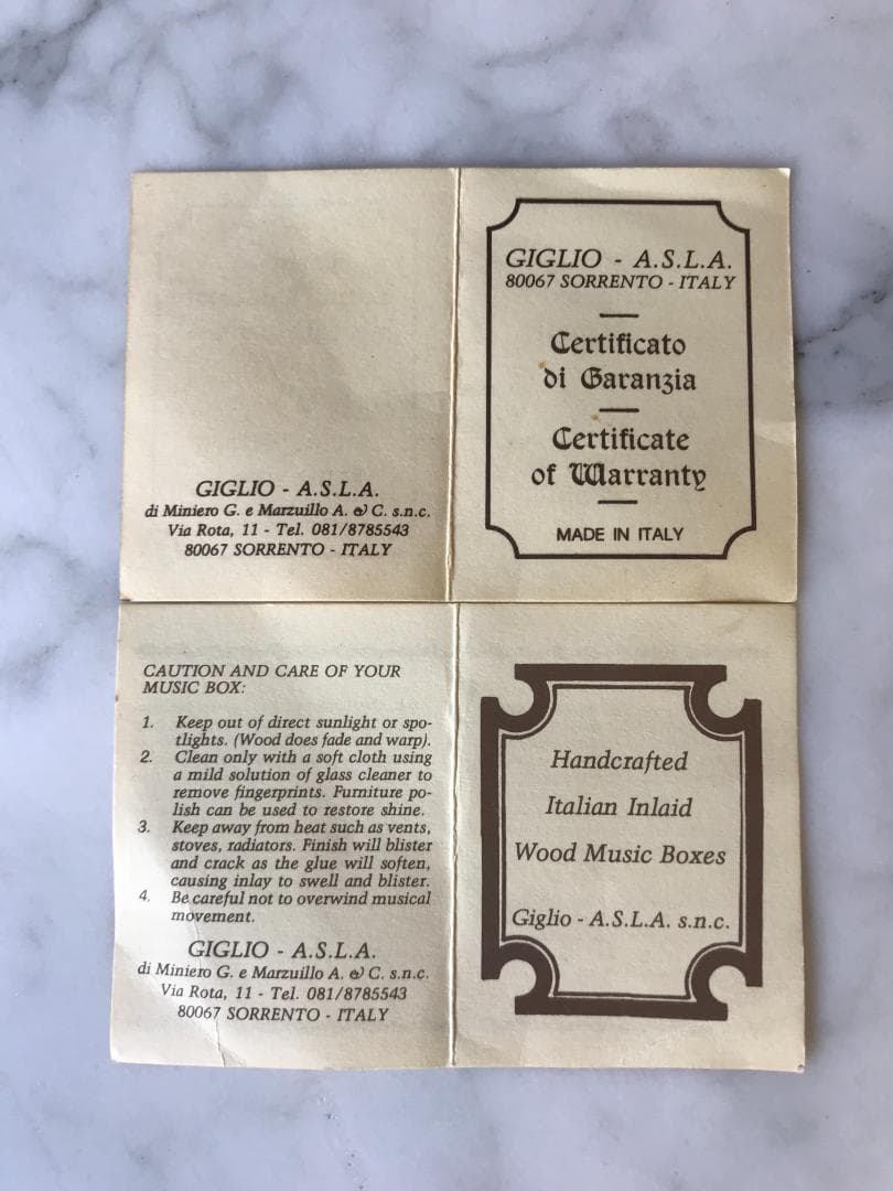 新品未使用　お値引！ヴィンテージ　ジュエリーボックス　ラディカ　象嵌　小物入れ