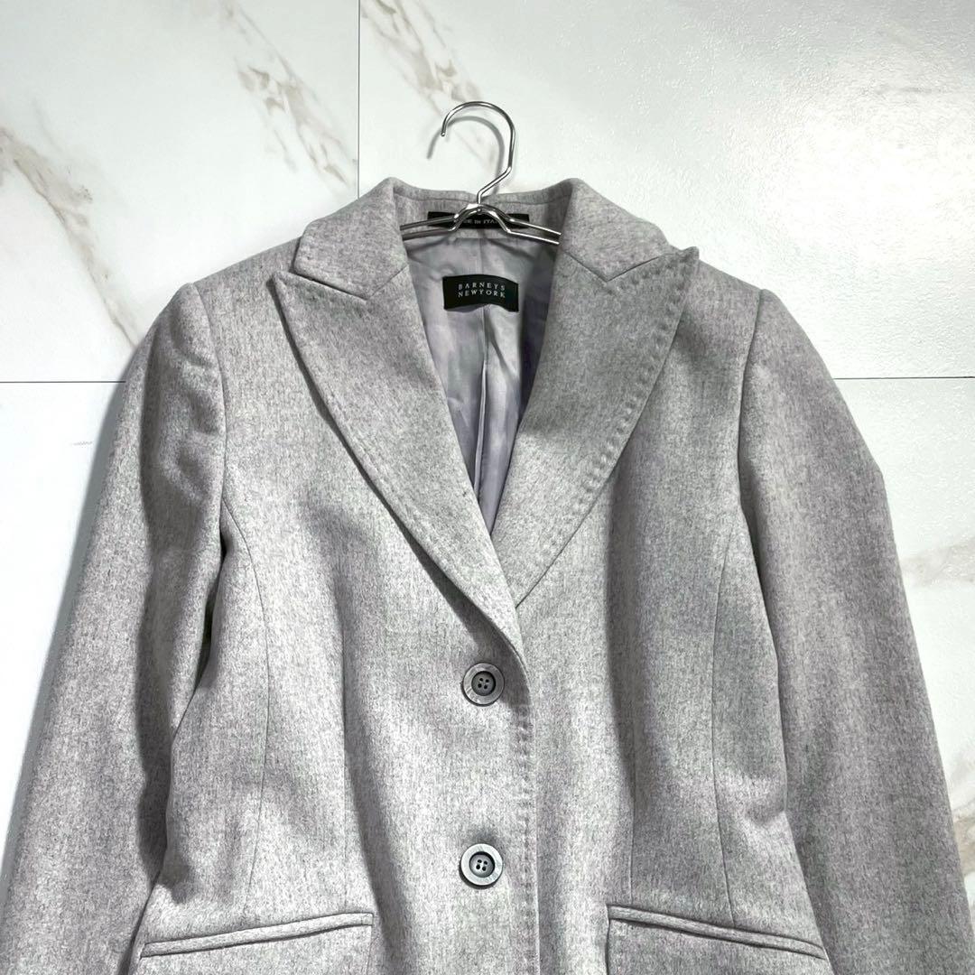 専用【極美品】バーニーズニューヨーク ロロピアーナ チェスターコートM グレー