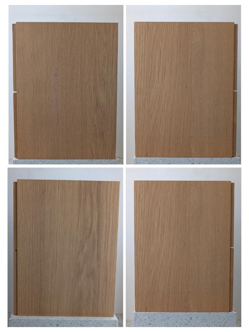 USED MUJI スタッキングチェスト 2個セット オーク材 引出 連結ピン付