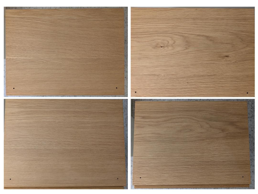 USED MUJI スタッキングチェスト 2個セット オーク材 引出 連結ピン付