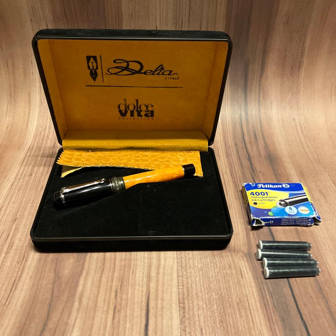 デルタ_ドルチェヴィータ_万年筆_ペン先18金