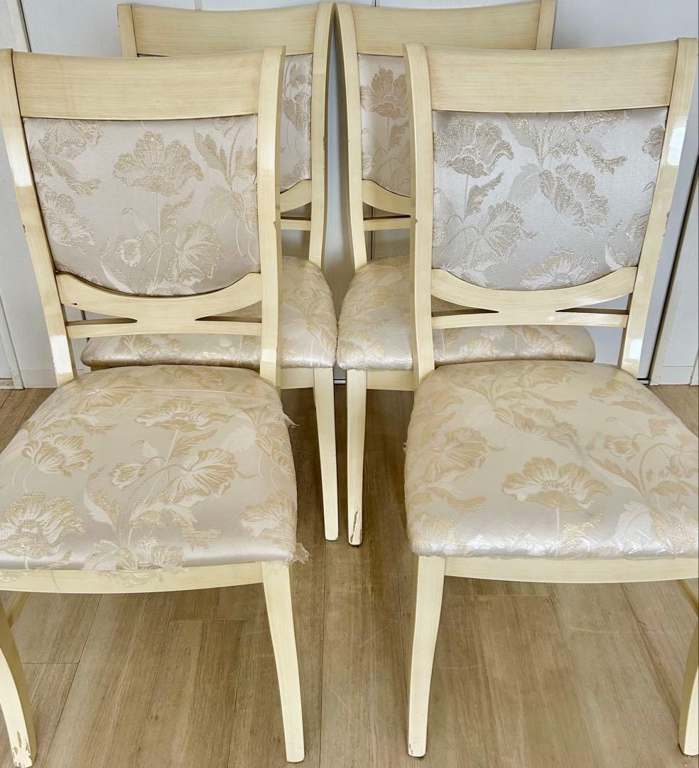 フローラルデザイン ダイニングチェア