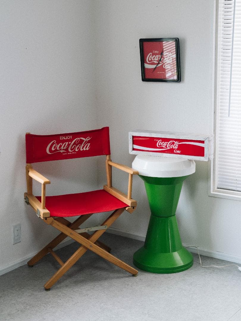 90's 非売品 coca-cola ディレクターズチェア ヴィンテージ レトロ