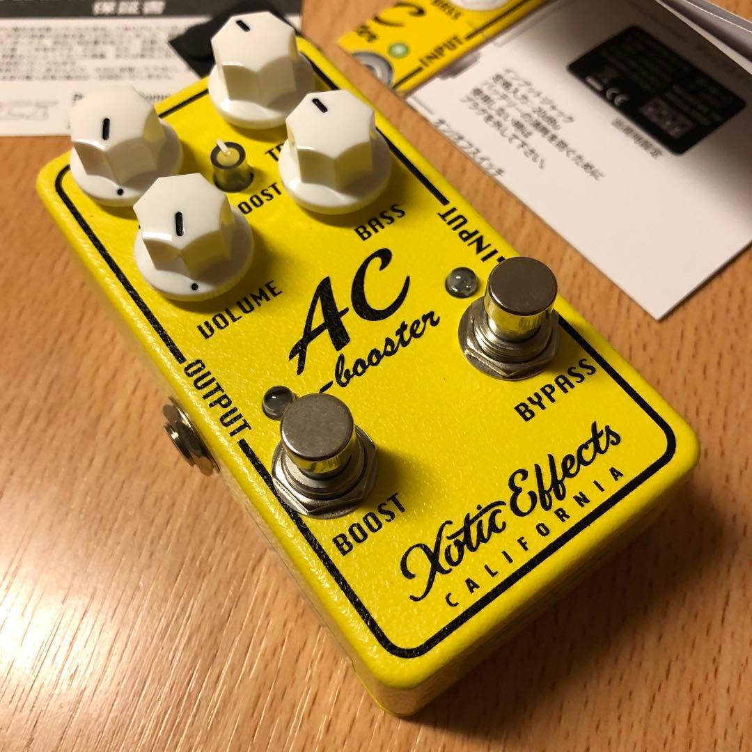 Xotic AC booster エキゾチック ブースター オーバードライブ