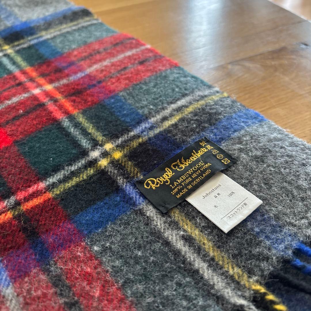  Heather Johnstons マフラー ストール チェック