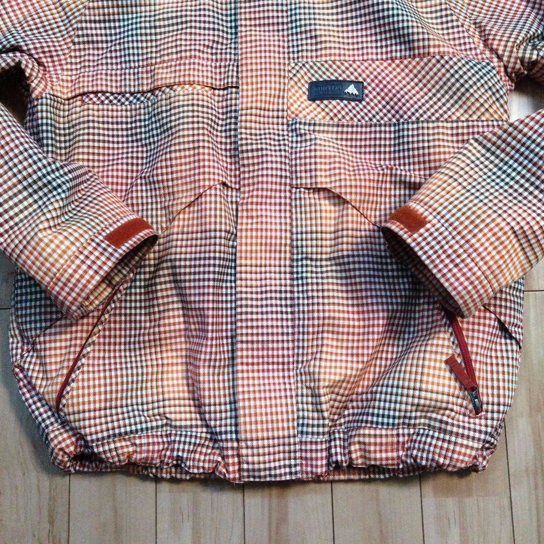 BURTON バートン スノーボードウェア(上) チェック柄 サイズＬ